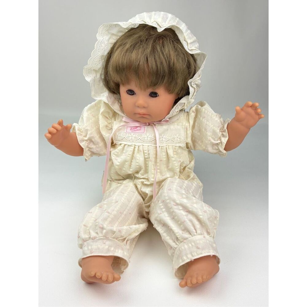 1997 Max Zapf Creation Balica Dolls 21" Baby Doll Soft Vinyl Cloth Body Germany